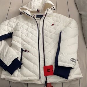 Tommy hilfiger white puffer
